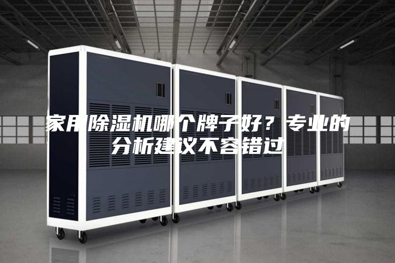 家用除濕機哪個牌子好？專業的分析建議不容錯過